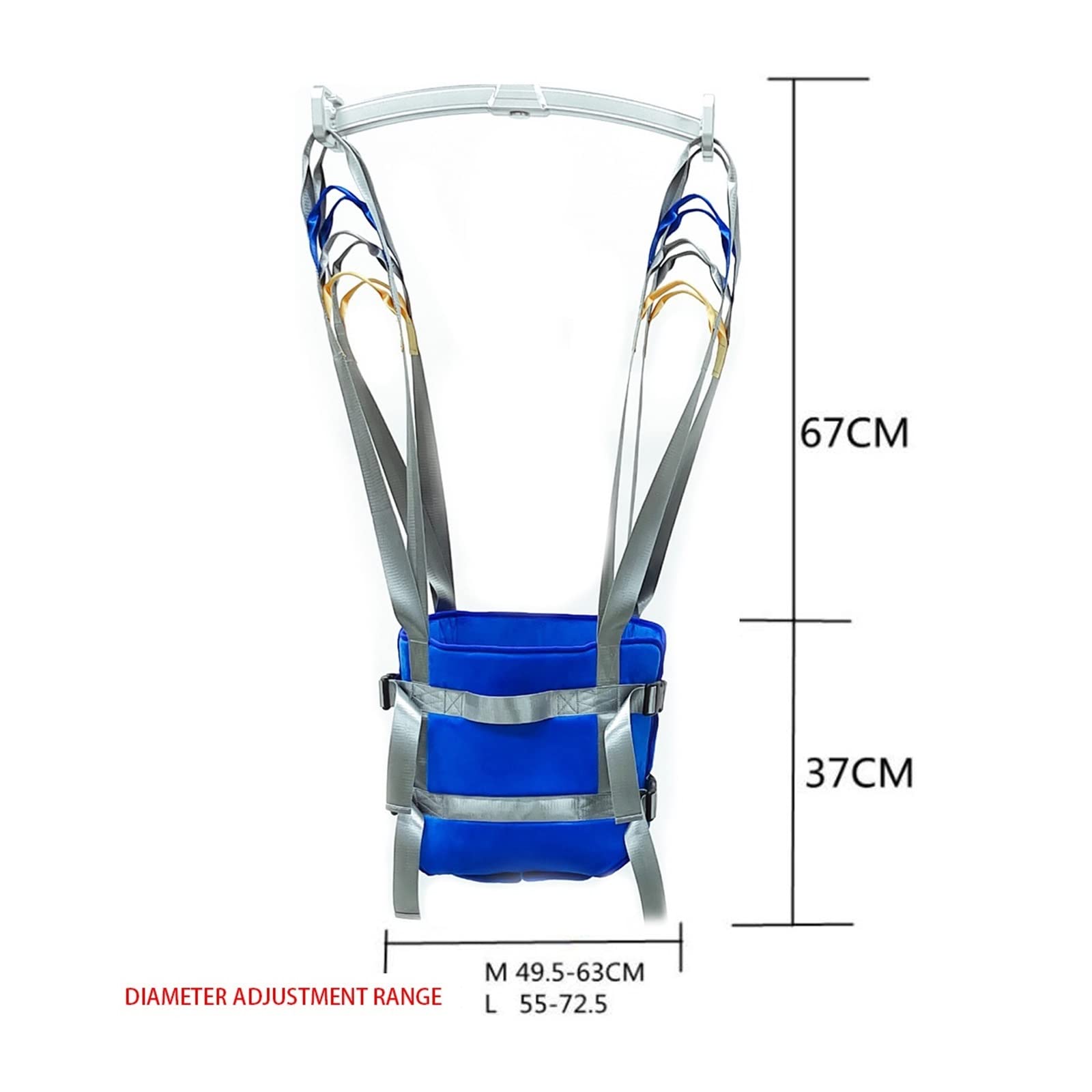 Cinturón de Transferencia Médica ​elevación,Arnés de Elevación de Paciente de Cuerpo Completo,Cinturón for Caminar Asistido por El Paciente ,para Personas Mayores Discapacitado g ( Size : Medium )