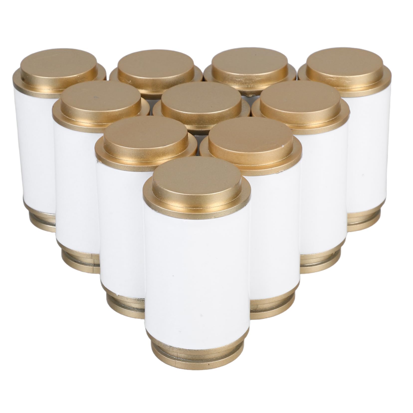 STOBAZA Curtain Rod Cap Set 10pcs Flange Rod End Holder Finials for Curtain Poles Decorative Heads