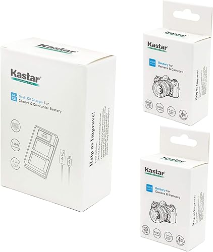 Miniatura 6 de Kastar 2 baterías + cargador dual LCD para Nikon EN-EL14, EN-EL14a, MH-24 y Coolpix P7000 Coolpix P7100 Coolpix P7700 Coolpix P7800, Nikon D3100