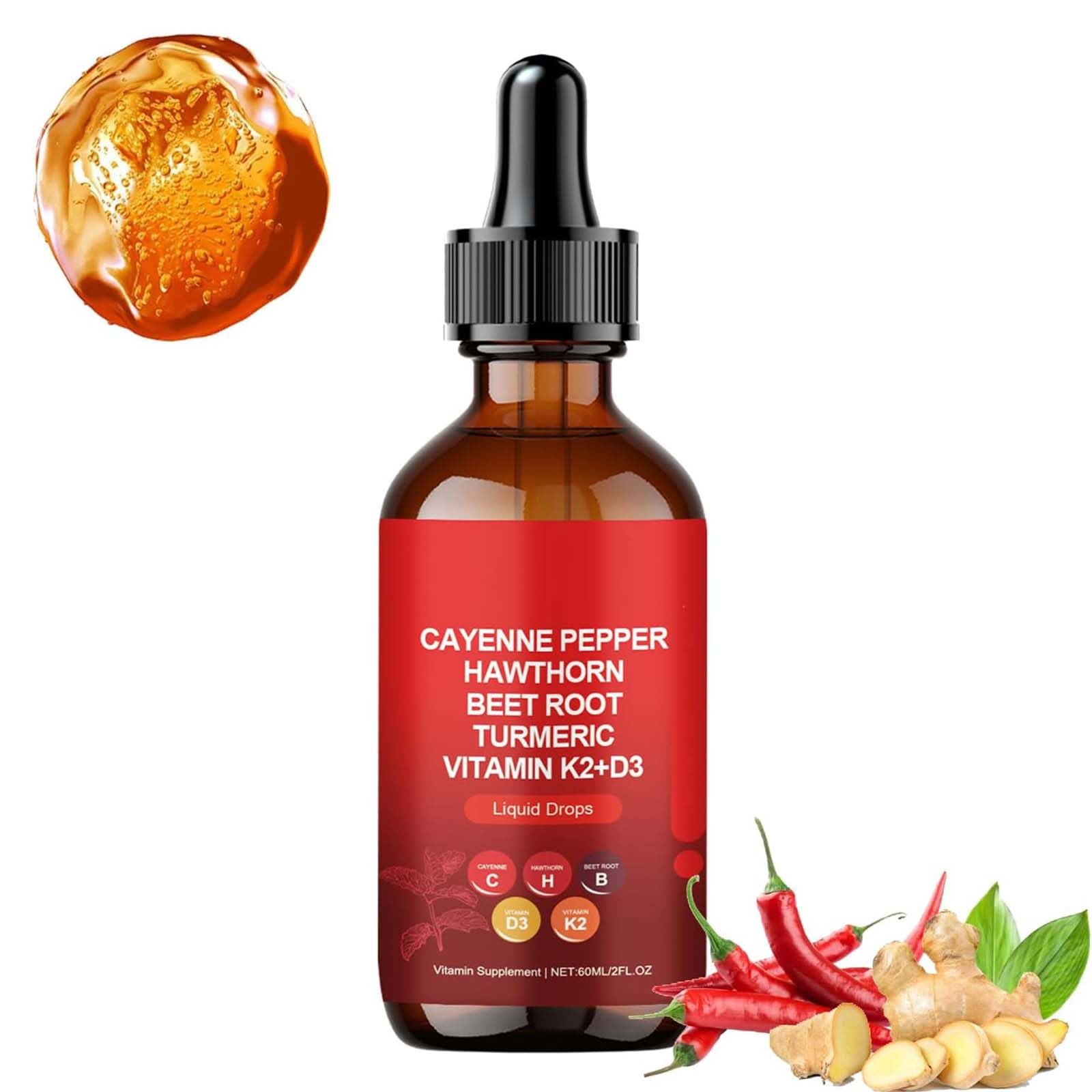 Aeluro Cayenne Drops, Aeluro Cayenne Pepper Extract Liquid, Aeluro Cayenne Pepper Liquid, Aeluro Cayenne Pepper Drops (3)