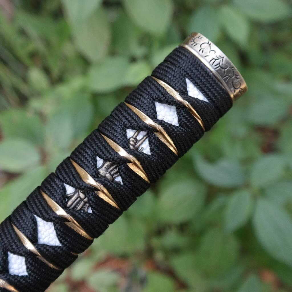 Sword Handle Tsuka 10.2in Or Special Specifications Alloy/Copper/Iron Fittings and Imitation or Real Samegawa
