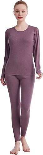 Miniatura 8 de Ropa interior térmica para mujer Long Johns conjuntos de ropa interior térmica para mujer, capa base ultra suave, regalos con caja