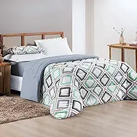 Edredom Dupla Face - Malha 100% Algodão de Alta Costura - Premium (HARMONY, Queen: (2,40m x 2,20m))