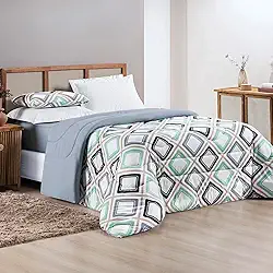 Edredom Dupla Face - Malha 100% Algodão de Alta Costura - Premium (HARMONY, Queen: (2,40m x 2,20m))