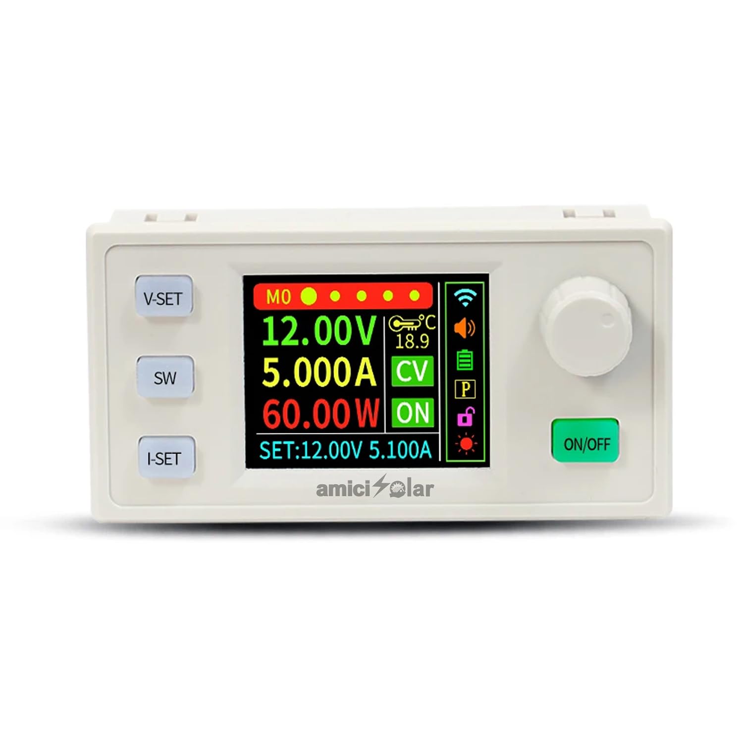 amiciSolar Digital DC Power Supply | Step-Up & Step-Down Adjustable Converter 6–36V Input, 0–40V Output | 8A 150W Buck-Boost Module with LCD Display, Constant Voltage & Solar & DIY Compatible-image-13