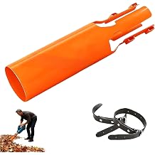 Air Flow Booster for Blower, Leaf Blower Air Booster, Turbo Nozzle Extension Boosts Speed & Power, Universal LeafBlower Nozzles Enhancer for Yard Lawn And Driveway Cleanup Orange
