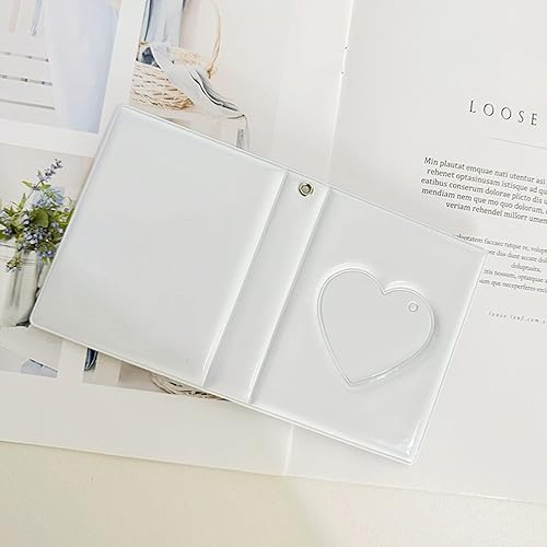 Miniatura 4 de Juego de 2 mini álbumes de fotos de 3 pulgadas, álbum pequeño Kpop para tarjetas fotográficas Kpop, soporte para tarjeta fotográfica con 5 hojas de
