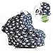Multi-Purpose 5 in 1 Stretchy Nursing Cover by Mother Exclusive – Breastfeeding Shawl - Baby Car Seat Cover - FREE Baby Pacifier Clip Included (Dark Navy)