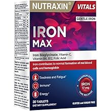 نوتراكسين آيرون ماكس 30 قرص &ndash; مكمل غذائي يحتوي على الحديد وفيتامين سي وحمض الفوليك وفيتامين ب12