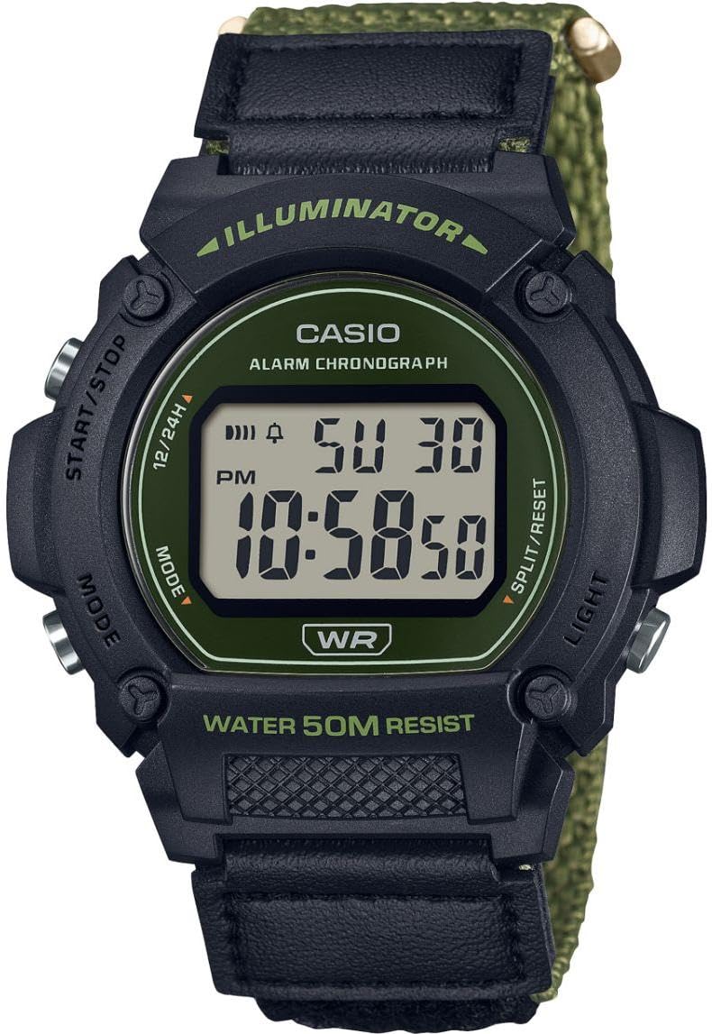 Casio TIMELESS COLLECTION Men W-219HB-3AVEF Reloj digital para hombres Con alarma