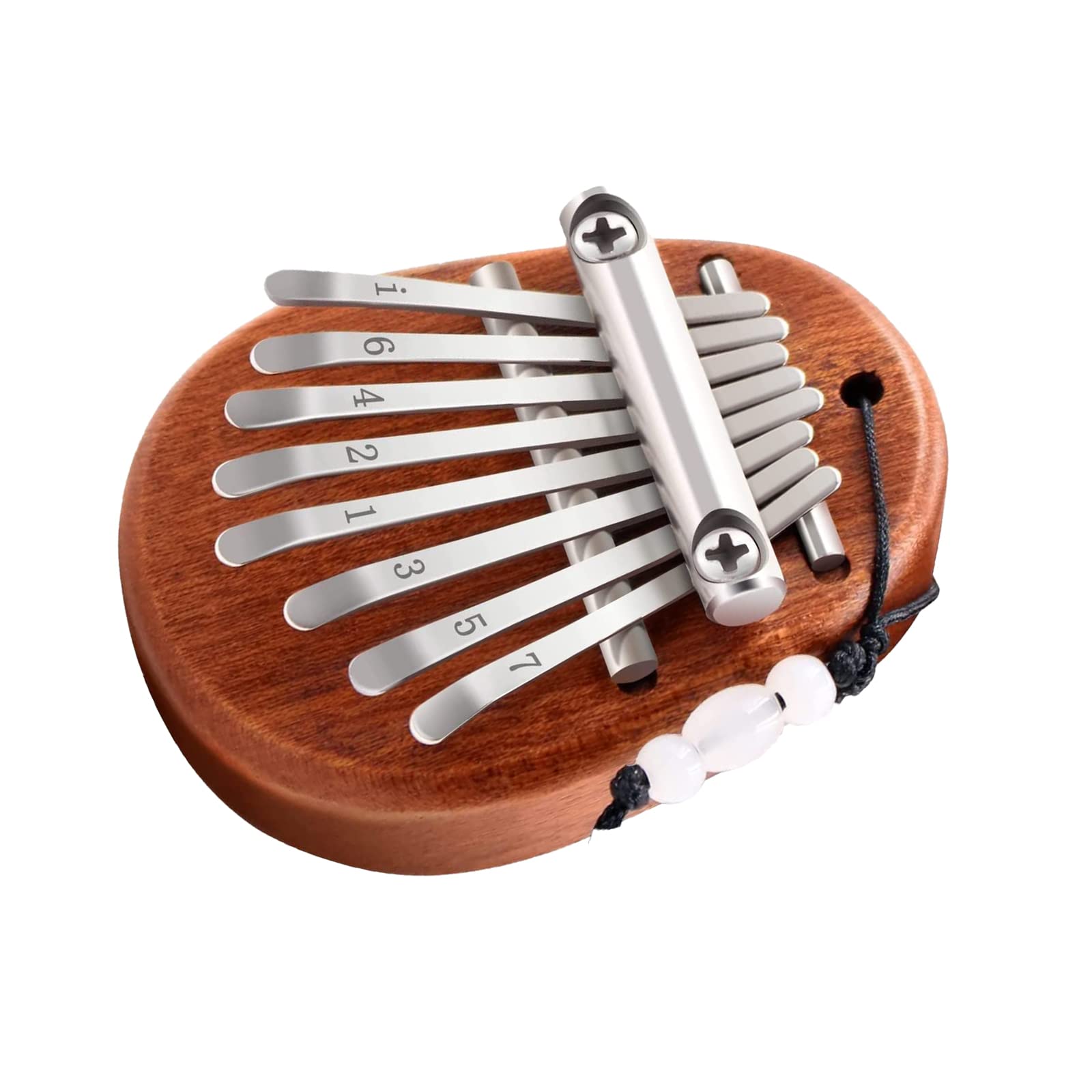GERUI mini Karumba 8-Tasten, tragbares Karumba, hochwertiges, zartes Finger und Daumen Karumba Klavierinstrument, das für Anfänger, Kinder und Erwachsene notwendig ist (wood)