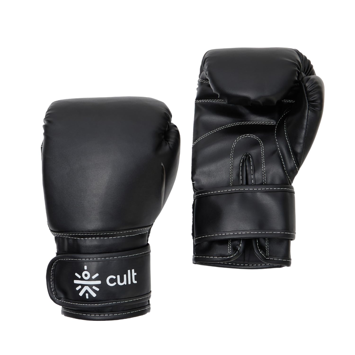 Cult Neo Boxing Gloves 14 OZ – Pro-Style Training Gloves for Sparring, Heavy Bag & Mitt Work – Premium PU Leather, Shock Absorbing Padding, Ergonomic Design with Wrist Support – Black