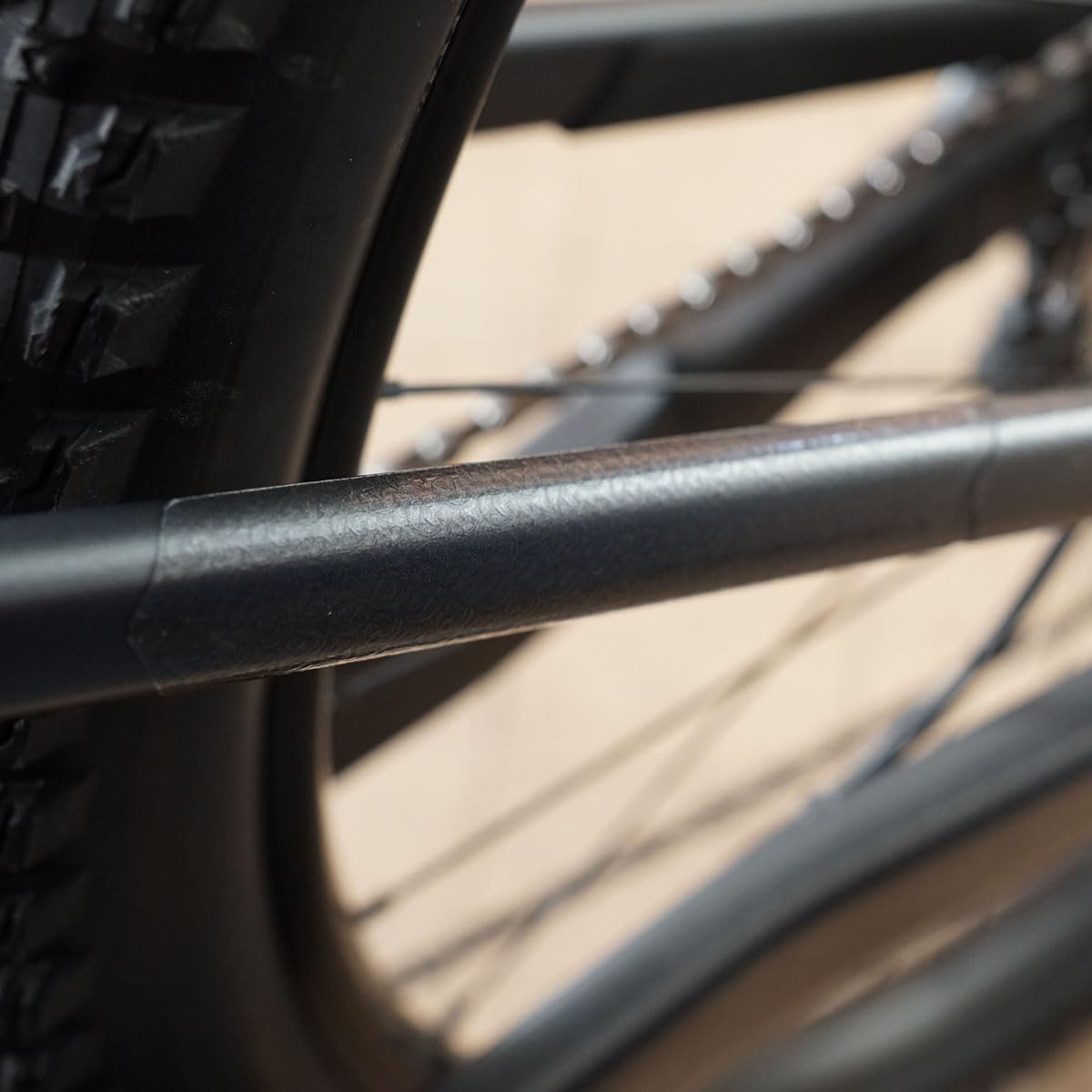 Reisel Design - Rear Frame Protection Guard for All Types of Bikes - 10-Piece Set, Easy Installation - Protection Against Scratches and Abrasion - Crystal Appearance