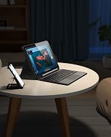 Earto iPad 10. Generációs Tok QWERTY Bluetooth Billentyűzettel és Touchpaddel - 10.9" (2022) - Levehető Billentyűzet, Apple Pencil Tartó, Fe 7