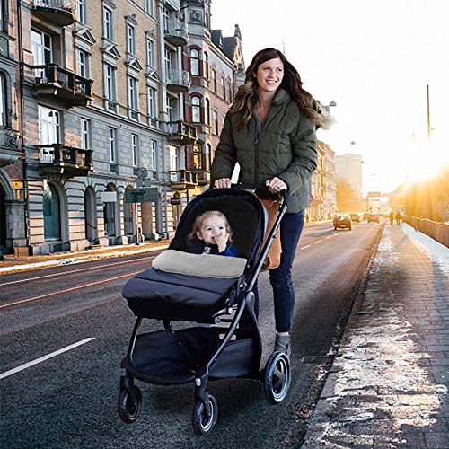 auvstar Winter Fußsack Kinderwagen,Universal Baby Fußsack,Weicher Baby Wintersack,Schlafsack Babywagen,Decke für Kinderwagen,Jogger,Buggy,Kinderbett,wasserabweisende Outdoor Beindecke,0-3 Jahre alt