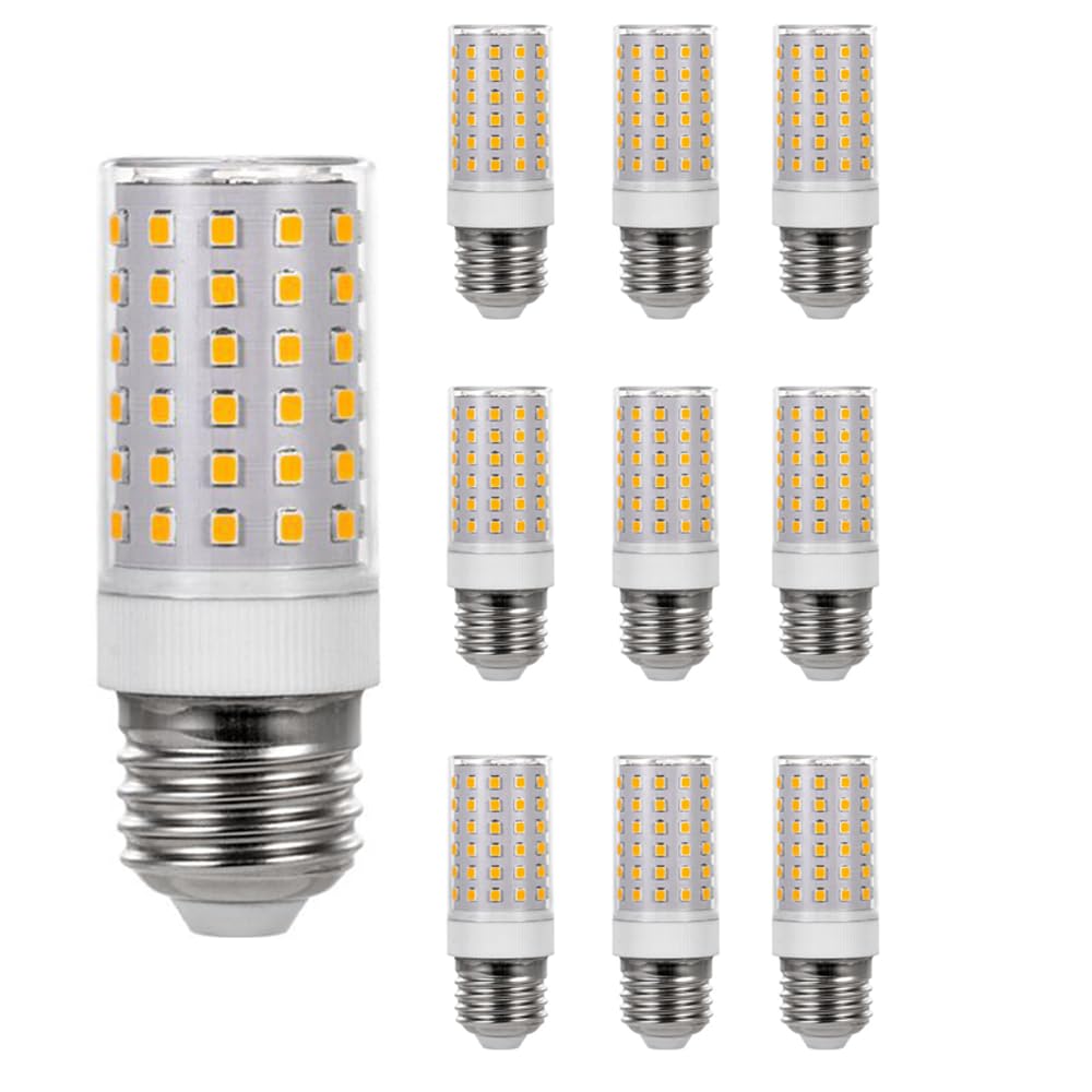 Paquete de 2/10 Bombillas LED E27 de 10 W, luz Blanca 6500 K, Equivalente a incandescente de 100 W, 1000 LM, no Regulable, sin Parpadeo, Bombillas de maíz de bajo Consumo para iluminación
