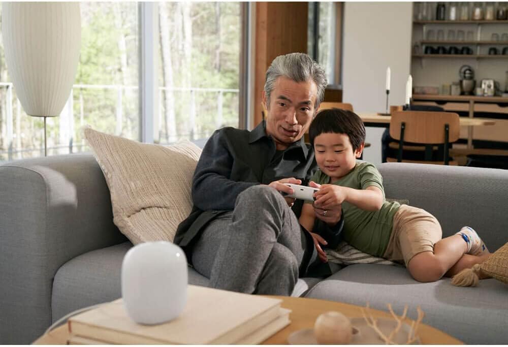 Google Nest WiFi Pro - Wi-Fi 6E - Reliable Home Wi-Fi System with Fast Speed and Whole Home Coverage - Mesh Router - Non-Retail Packaging - Snow