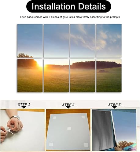 Miniatura 7 de Paneles de pared acústicos insonorizados de verano mañana campo niebla hermoso paisaje sueco autoadhesivos paneles acústicos reduce habitación eco