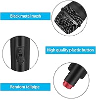 Vista 3 de Micrófono Falso de Plástico Micrófono Realista Simular Práctica de Habla Accesorio para Karaoke Divertido en el Escenario o Disfraz Accesorio