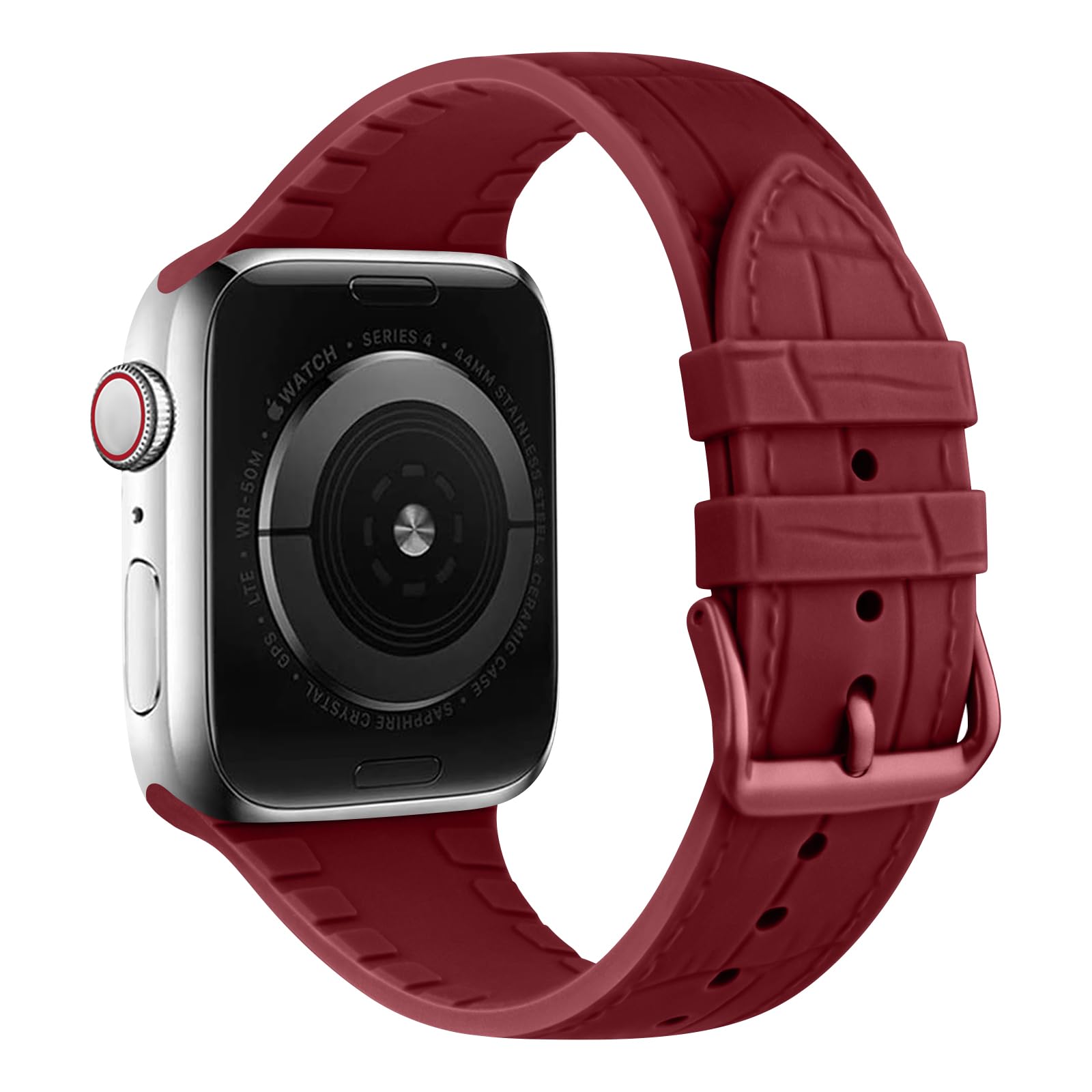 Meliya Watch Strap Compatible for Apple Watch Straps 45mm 44mm 40mm 38mm 42mm 49mm 41mm, Soft Waterproof Silicone Sport Bands for iWatch Ultra 2/Ultra, Series 9 8 7 6 5 4 3 2 1 SE SE2 (42mm, Red) (B0D9B3GYV2) Amazon Price History, Amazon Price Tracker