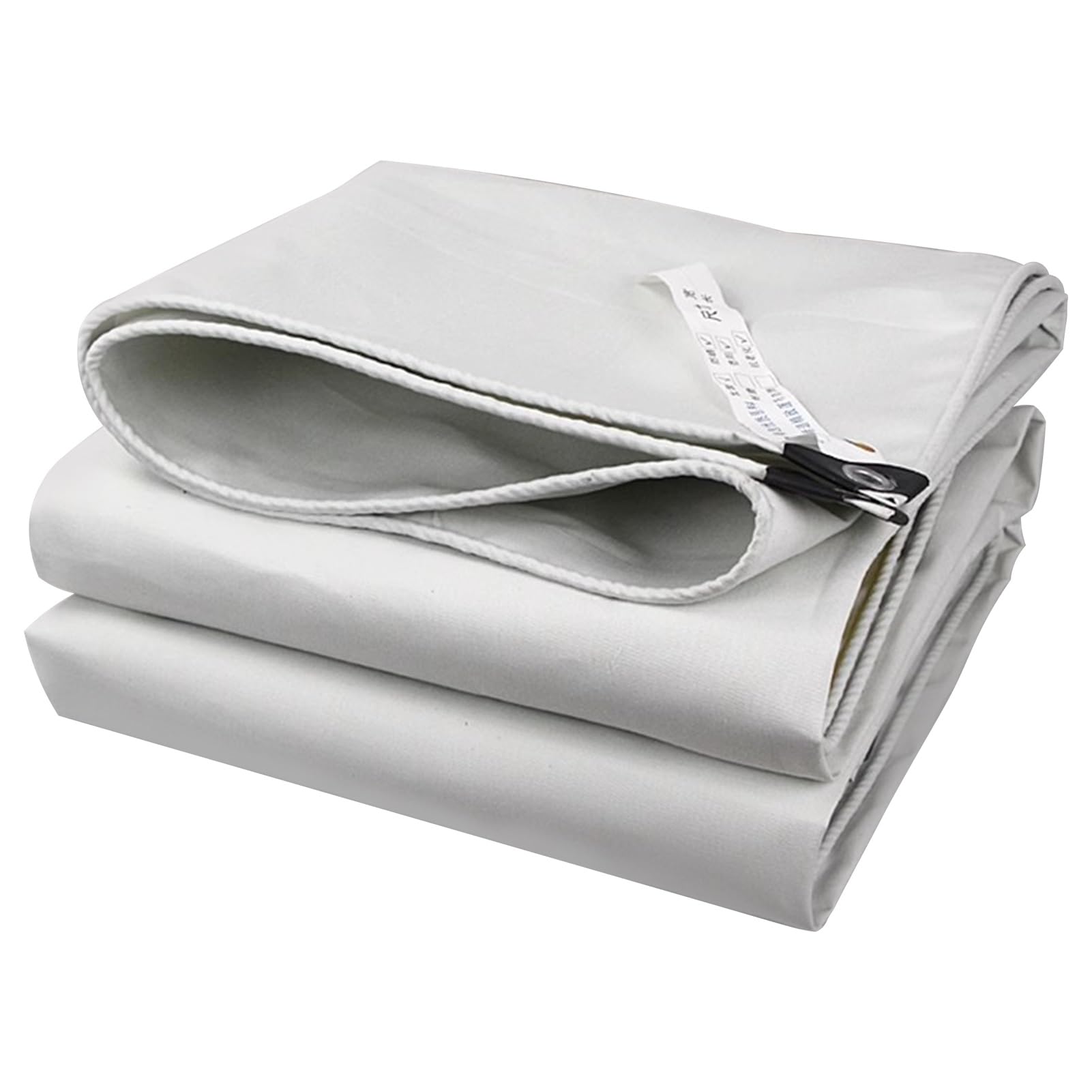 Lona impermeable blanca de 1,2 x 1,8 m y cubierta multiusos para exterior