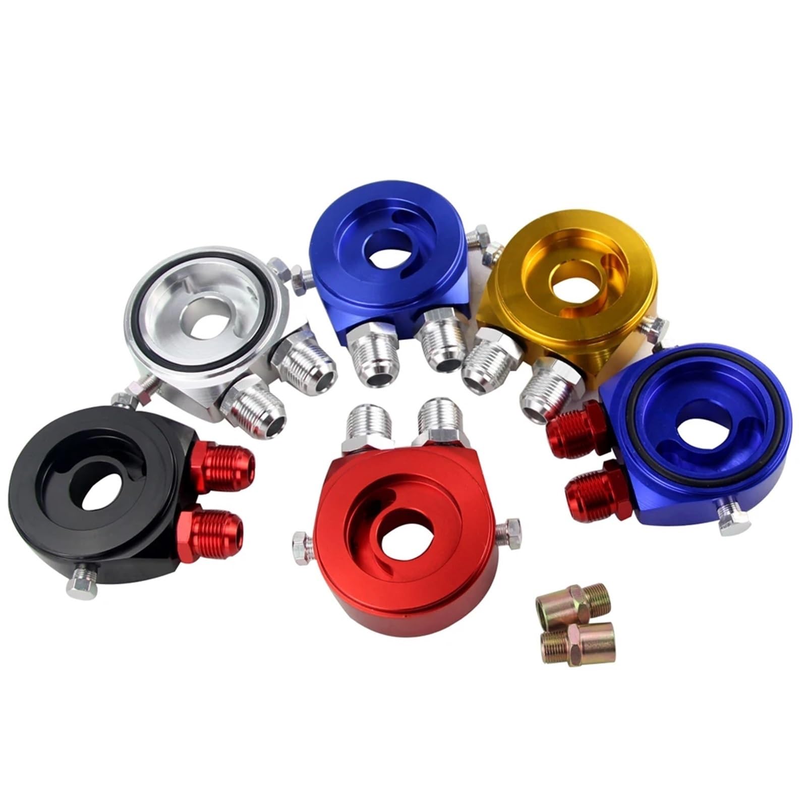 Kit de Placa adaptadora sándwich Universal de Aluminio AN10 para Filtro de Aceite con Conexiones 3/4-16 UNF y M20 x 1.5 LZ6721
