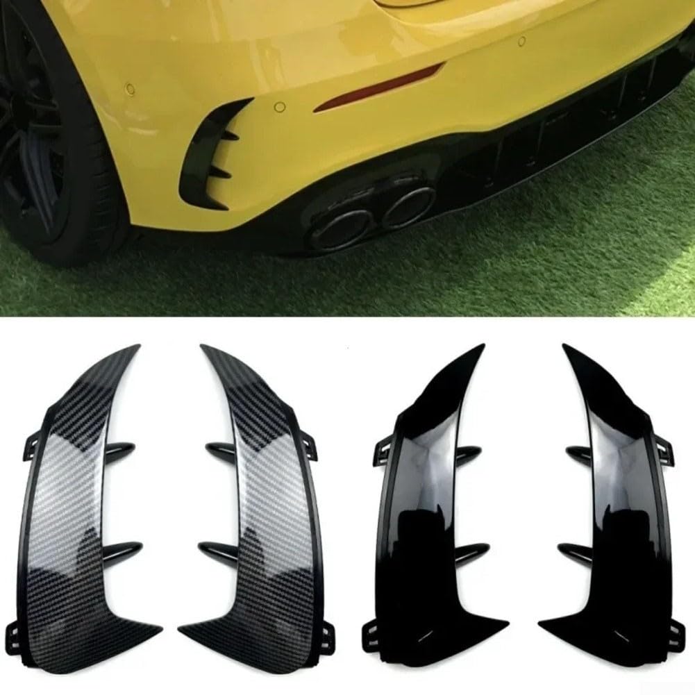 Spoiler paraurti posteriore per Mercedes Classe A W177, A200, A220, design elegante, materiale ABS (nero lucido)