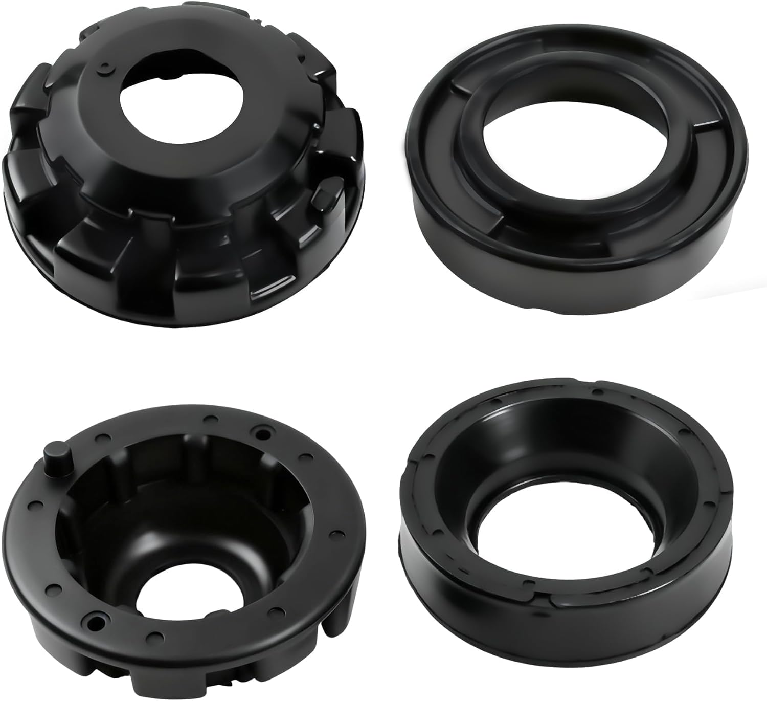 Jusees 52088257 Front Upper & Lower Coil Spring Isolators Kit Compatible with Jeep Grand Cherokee WJ/WG 1999-2004 Replace 52088401 K160040 K160041 Coil Spring Insulators