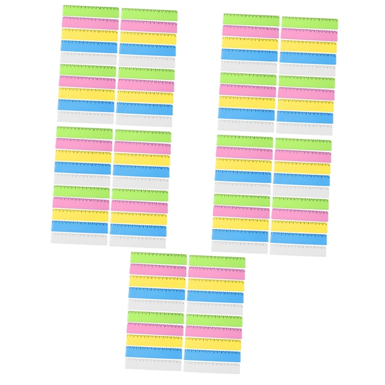OSALADI 5 Set Righello Colorato Governate Studenti Che Misurano Righelli Righello Chiaro Misurazione Del Righello Governanti Per Gli Studenti Sovrano Trasparente Plastica 25 Pezzi * 5