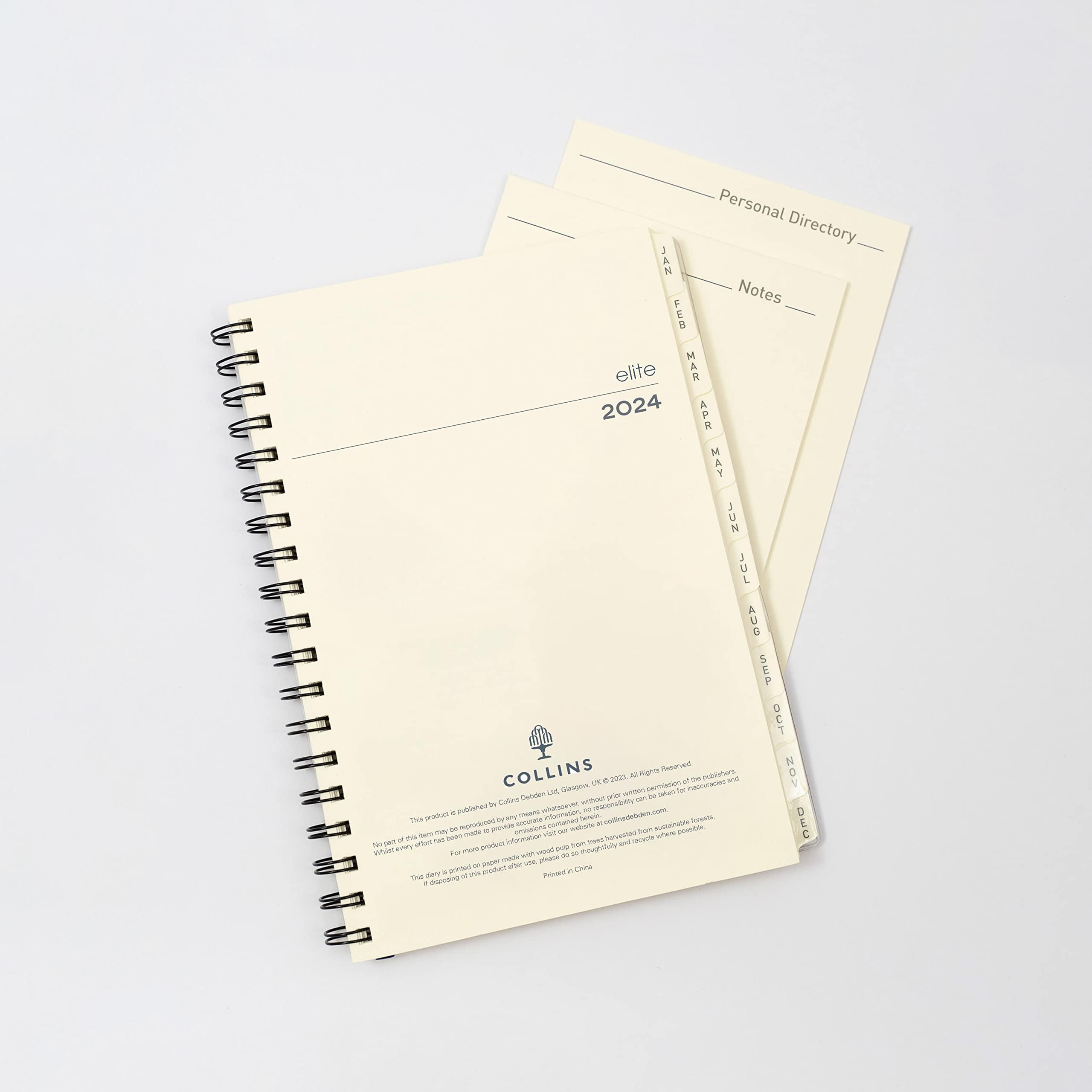 CollinsElite 2024 Diary Manager Week to View Planner - Diary Refill - Business Planner and Organiser - January to December 2024 Diary - Weekly - 1190R-24