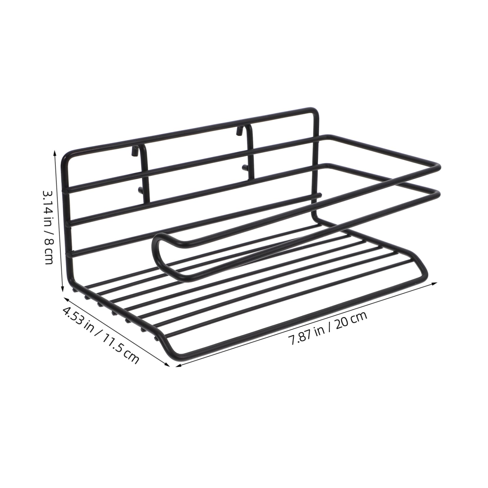 Cabilock Storage Rack Pegboard Small Shoe Rack Peg Board Hole Hole Board Hook Mesh Wire Rack for Cabinet Door Organizer Peg Board Shelves Black Iron