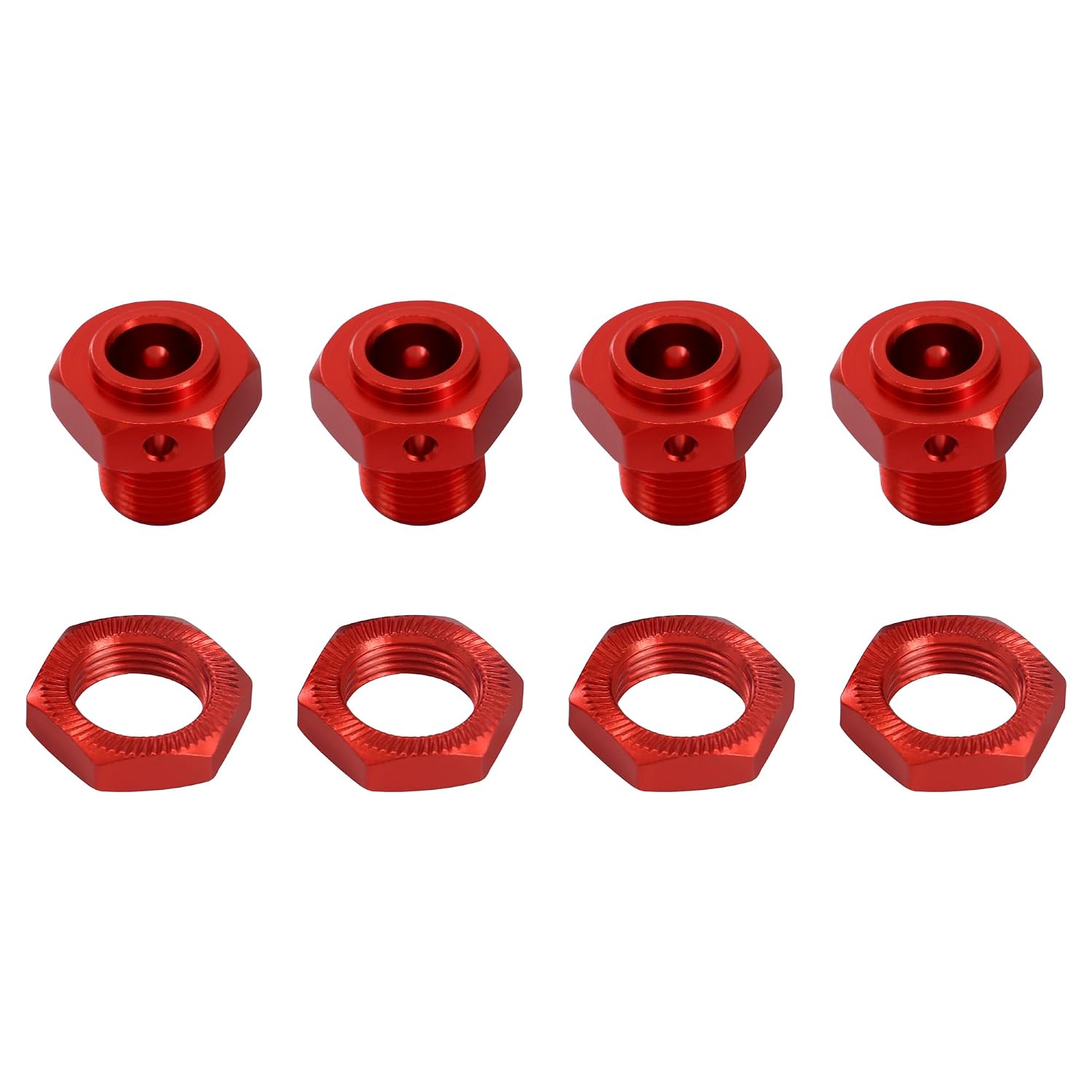 17mm Aluminum Alloy 6mm Extended Hub Hex Nut Set for ARRMA 1/10 Kraton 4S Outcast 4S BLX Upgrade Parts