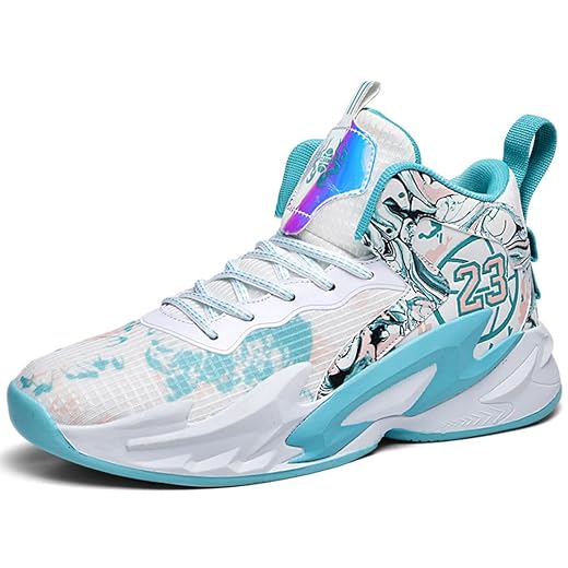Chaussure de Basketball Homme Montantes Baskets et Chaussures de Sport Unisexes Mode Semelle Extérieure en Caoutchouc Antidérapantes Légères Respirantes Sport Sneaker