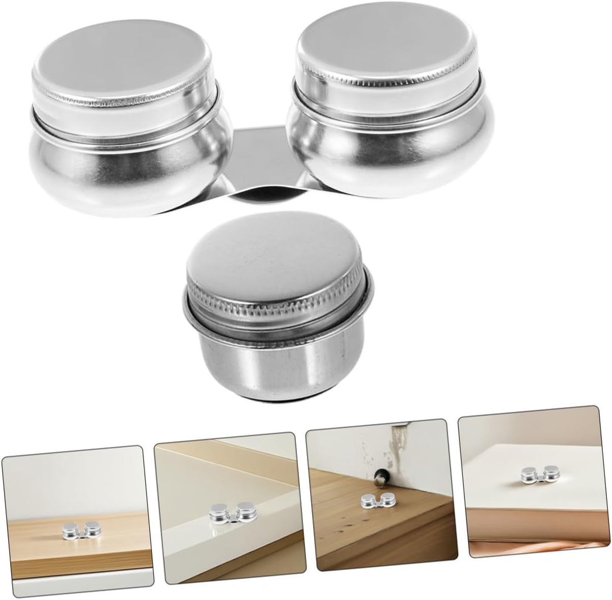 2pcs Stainless Steel Paint Cups with Lids and Palette Clamp for Oil Painting Outdoor Use Reusable Brush Washer Pots for Artists and Outdoor Color Mixing