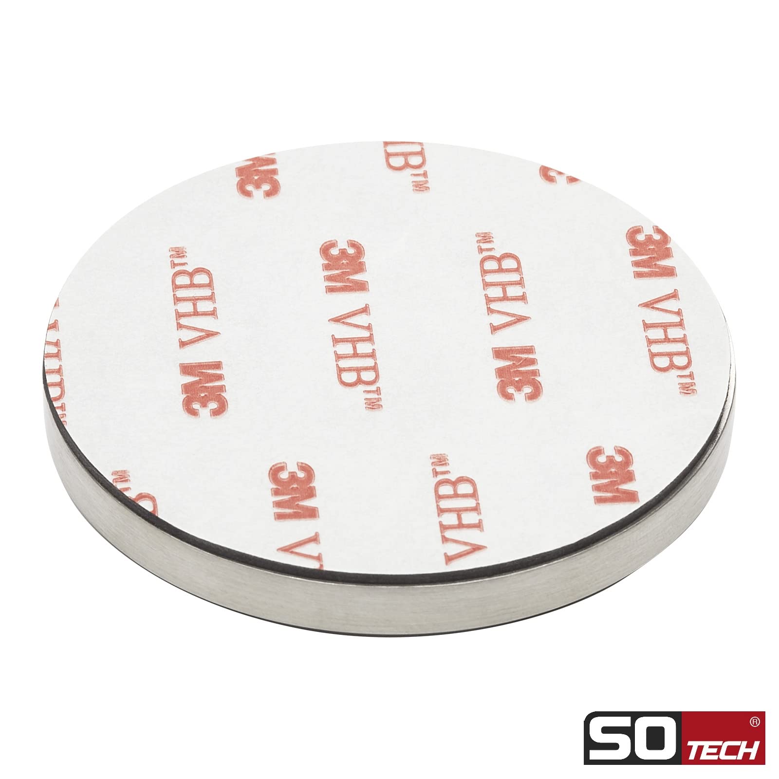 SOTECH 2 Stück Schiebetürgriffe MILA Griff-Ø: 58 mm selbstklebend mit 3M Klebepad Möbelgriffe echt Edelstahl Griffmuschel für Glas-Türen & Zimmertüren Muschelgriffe zum Aufkleben Glastürgriffe