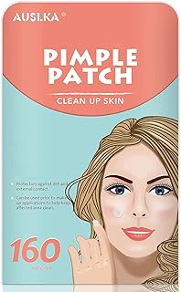 AUSLKA Blemish Patches for Face (160 Patch)Blemish Spot Patch, Hydrocolloid Blemish Patch Breakouts