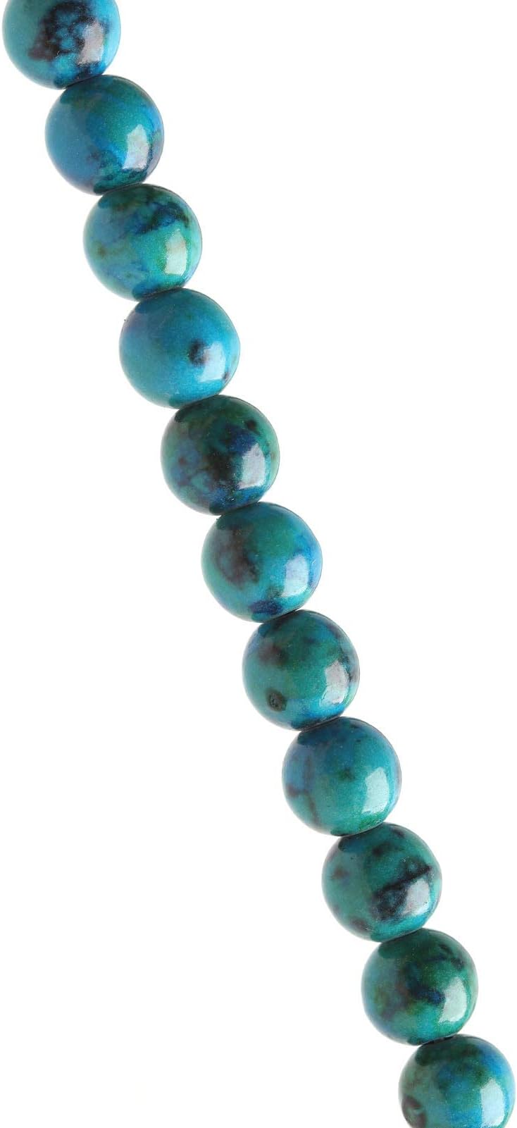 Natural Stone Beads Phoenix Stone 8mm Polished Round Smooth Gemstone Beads for Jewelry Making 15 Inch(Phoenix Stone,8mm)