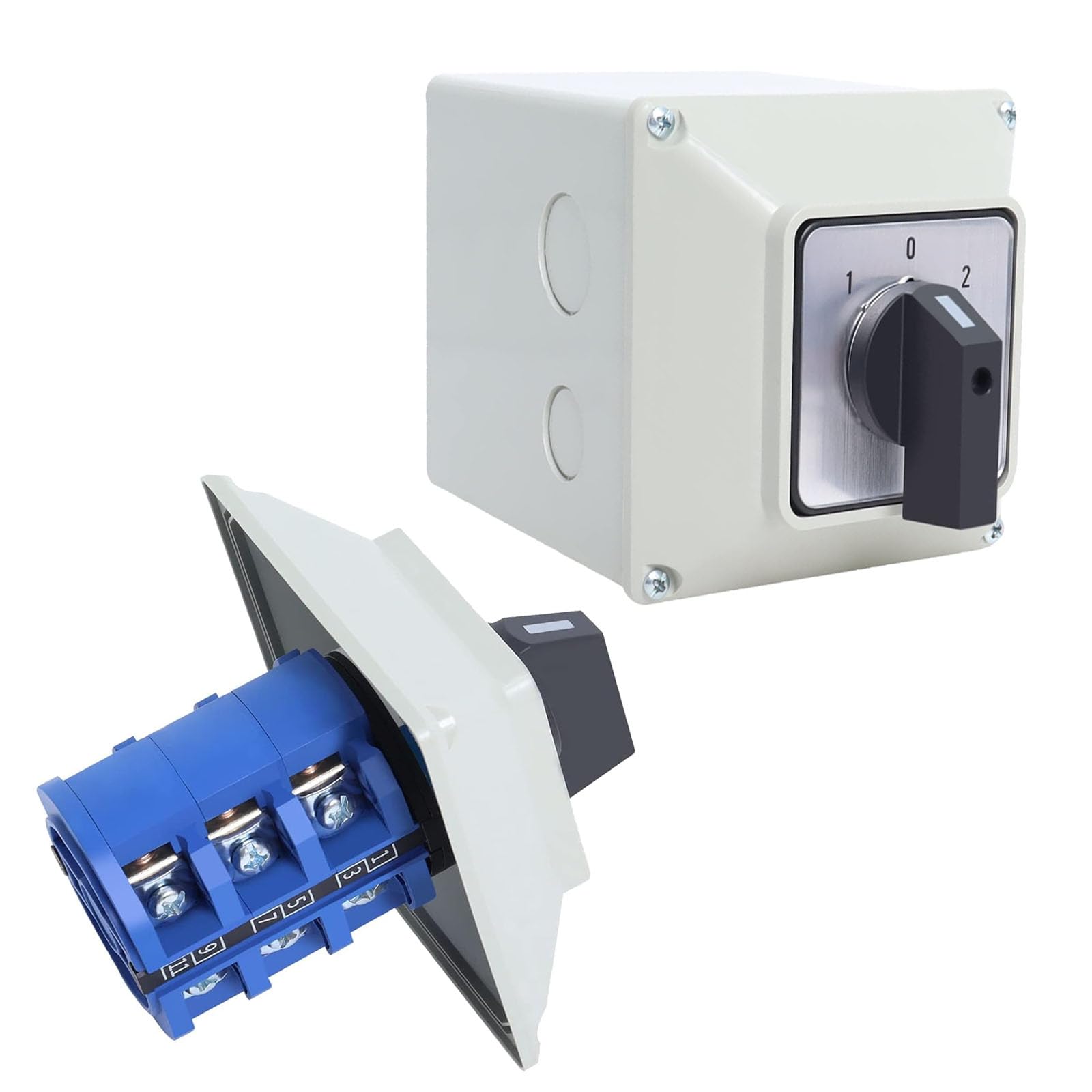 MISTOVER switch特装版 SZW26-63 Rotary Changeover Cam Switch, D303.3BF 3 Position 3 Phase