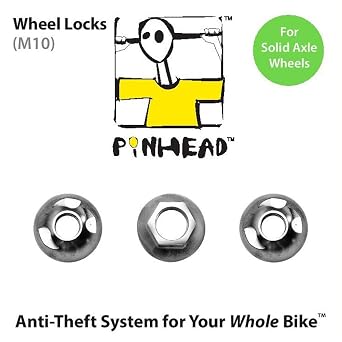 Pinhead M10 Locking Wheel Axle Nuts