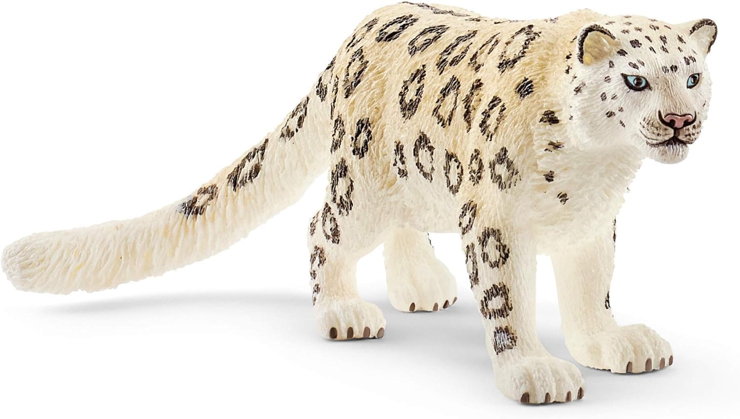 Schleich Wild Life Realistic Prowling Snow Leopard Figurine - Intricately Painted and Highly Detailed Wild Animal Toy, Durable for Education and Fun Play, Perfect for Boys and Girls, Ages 3+