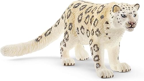 Miniatura 8 de Schleich Wild Life - Figura realista de leopardo de nieve merodeando, intrincadamente pintada y altamente detallada, duradera para la educación y el