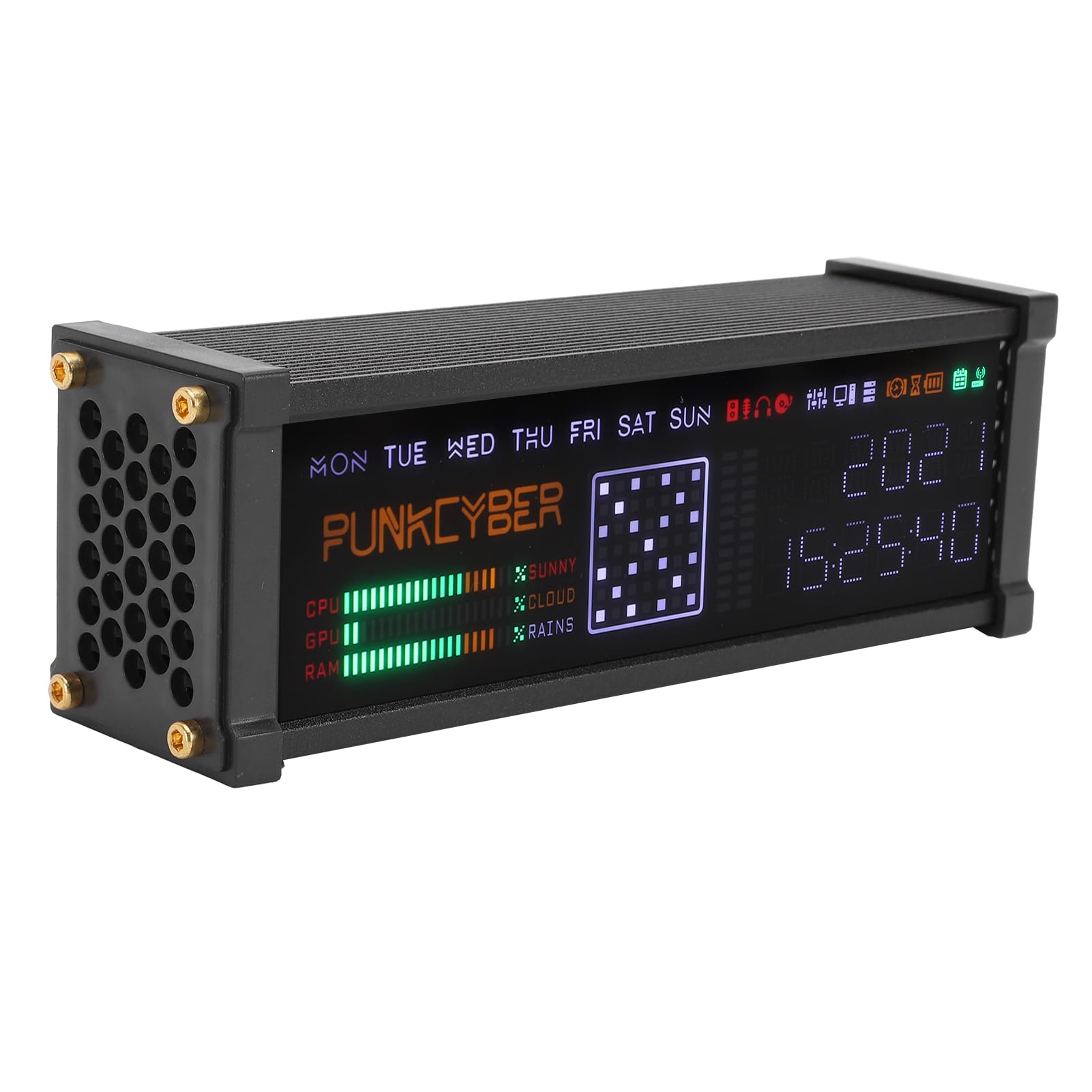 Reloj Electrónico de Tubo LED Moderno Pantalla Personalizable Animación
