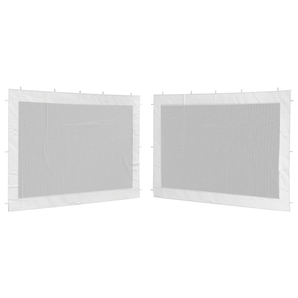 Home & Garden-Party Tenda Sidewall 2 pz Bianco e Nero Mesh - Scelta
