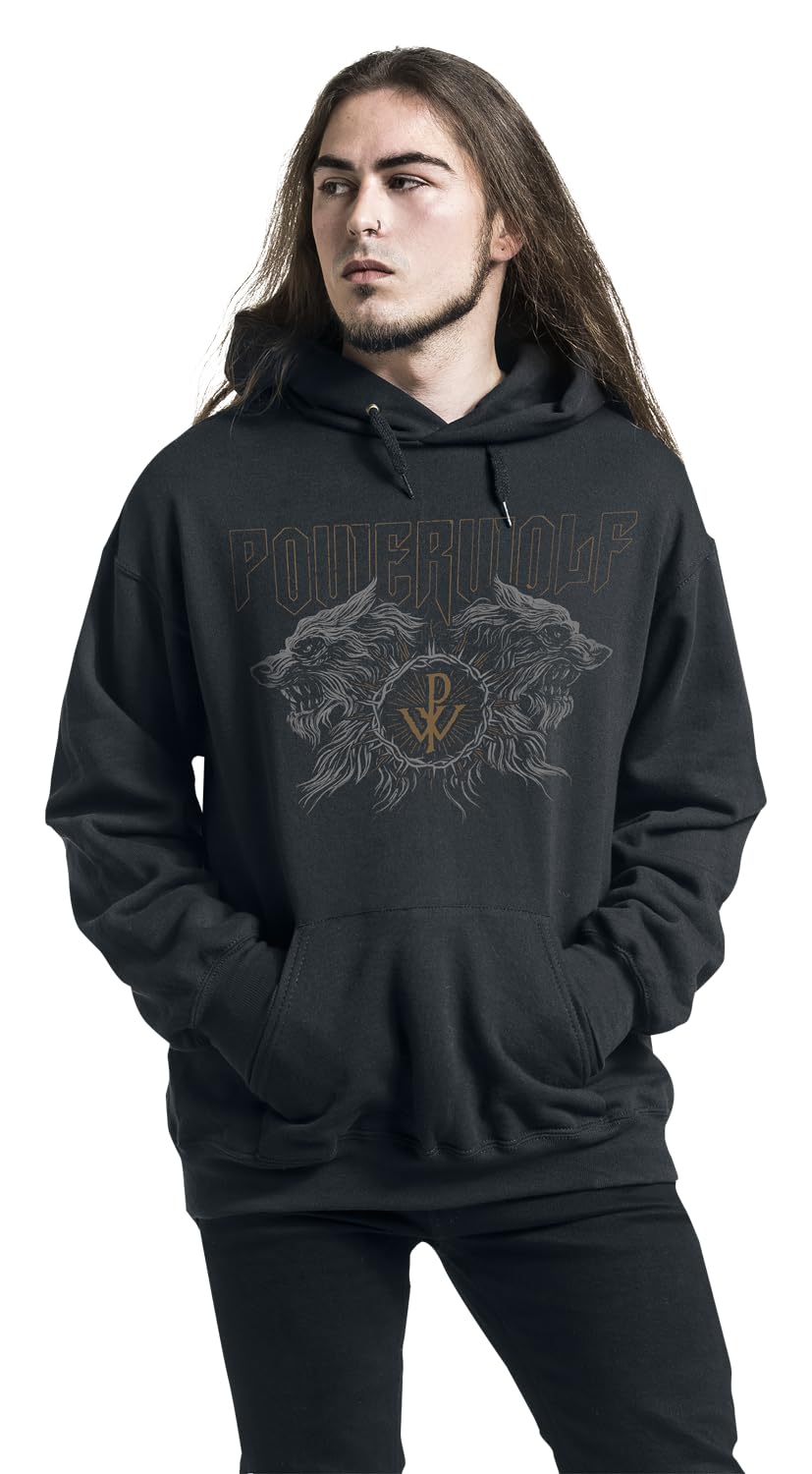 Powerwolf Crest Wolves Männer Kapuzenpullover schwarz Band-Merch, Bands