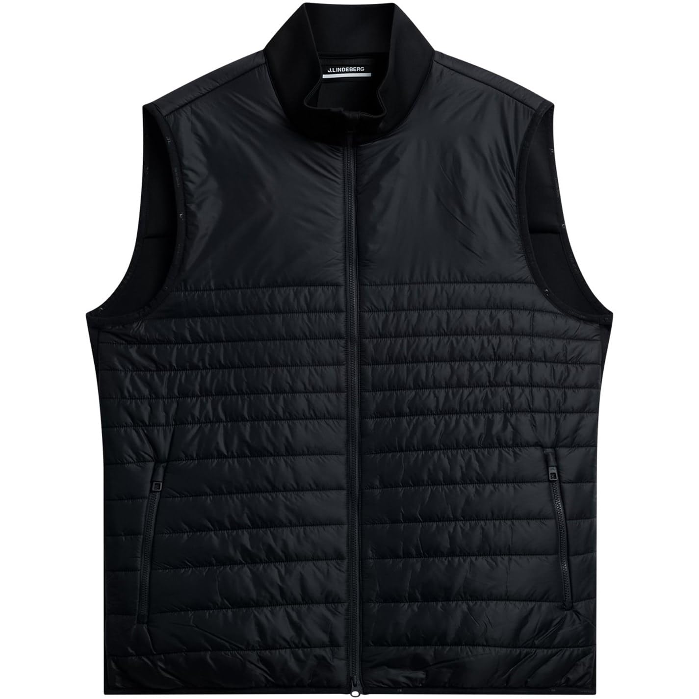 J.lindeberg Men's Black Martino Quilt Hybrid Vest - S