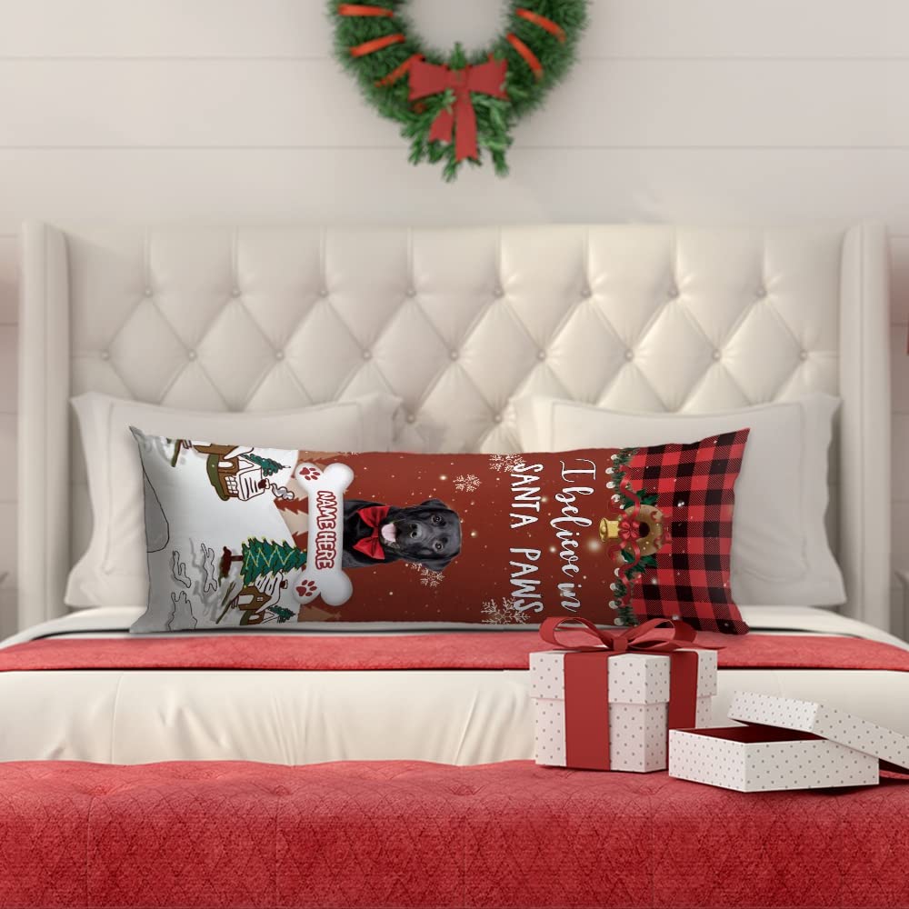Ensemble Coussin Et Panier Chien – Aspect Lin, Imprimé Chien, Fait Main, Noël