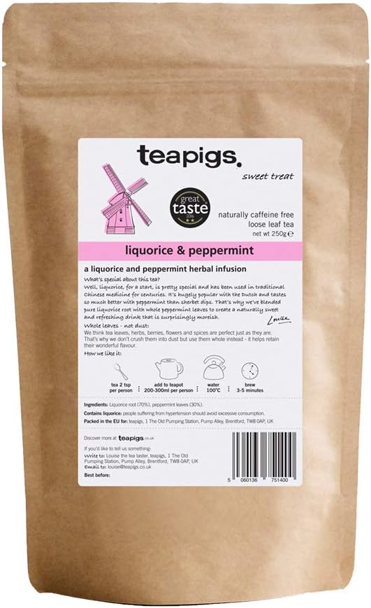 Teapigs Liquorice and Peppermint 250g Loose Tea