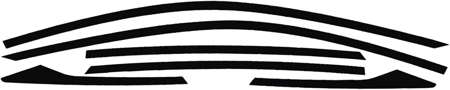 x xotic tech Chrome Delete Blackout Vinyl Overlay Car Door Window Edge Trim Sticker Accessories Compatible with Honda Civic Sedan 2016-2021 (Matte Black)
