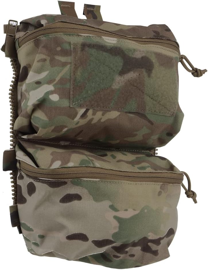 Tactical Adapt Back Panel Assault Backpack Double Pouch for MOLLE Hunting Tactical Airsoft Vest