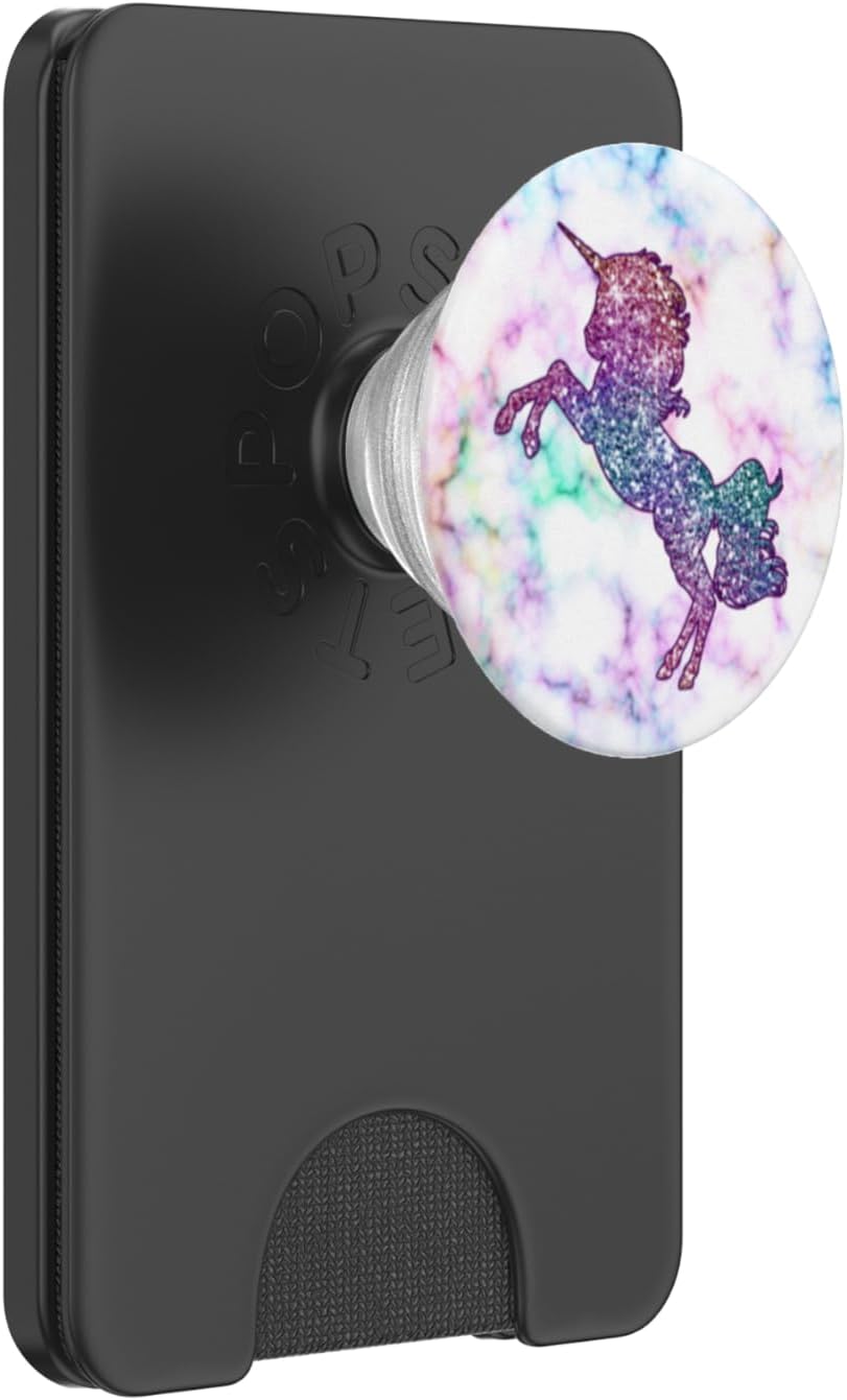 Rainbow Unicorn PopSockets PopWallet for MagSafe